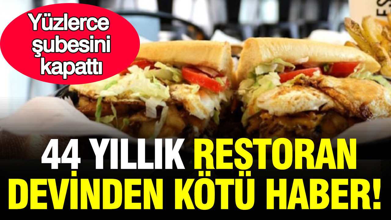 44 yıllık restoran zinciri küçülmeye direnemedi: Yüzlerce şubesini kapattı 44 yillik restoran zinciri kuculmeye direnemedi yuzlerce subesini kapatti AhaGJCli