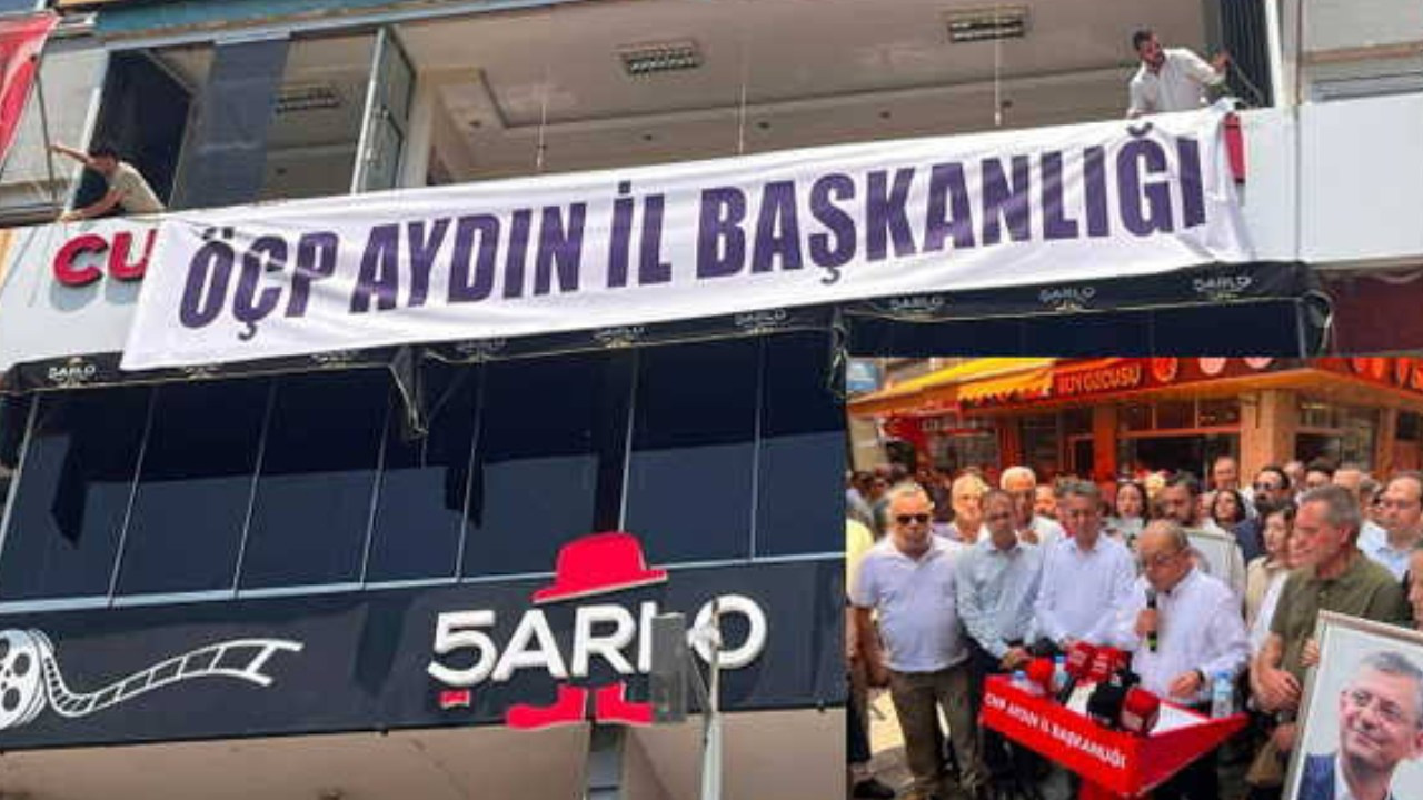 CHP Aydın İl başkanlığı’nda toplu istifa! İl binasına ‘ÖÇP’ pankartı asıldı Haber gorseli