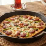 Tek tavada efsane lezzet pizza omlet tarifi 6gGLevLf